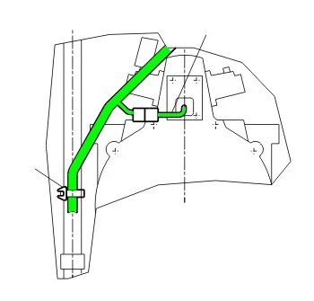 Схема Монтаж проводов на шасси автомобиля